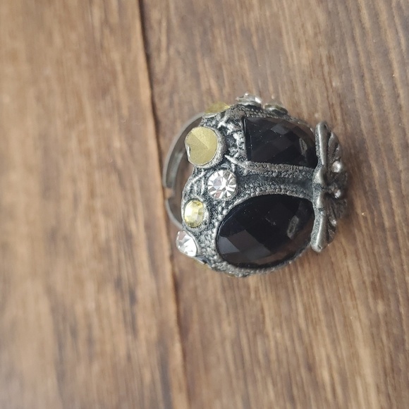 Victorian butterfly adjustable‎ ring missing a couple stone can be restored R540 - Picture 2 of 5